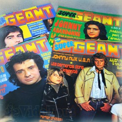 Super Geant - LOT X4 Revues - Johnny Halliday Claude francois Vintage Rare Podium