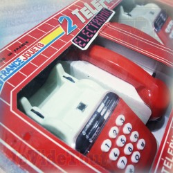 2 Téléphones 3000 Electronic - France Jouets - NEUF SCELLÉ - Jouet Vintage 80'S