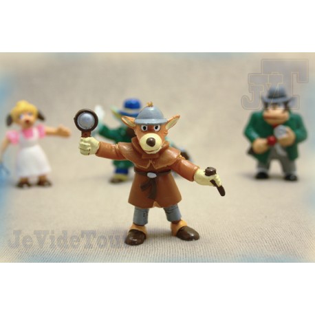 Sherlock Holmes - LOT X7 - SET COMPLET - Yolanda - Figurine Vintage - Rare - Club Dorothée - Récré A2