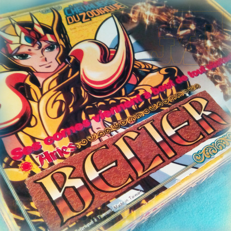 Chevaliers Du Zodiaque - Bélier - BANDAI 1987 - BOITE FR BOXED - Saint Seiya Cloth Vintage