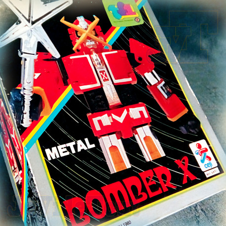 Bomber X - LOT X2 - Grand Dan + Base Spatiale - CEJI 1980 - TF1 - COMPLET BOITE France Vintage BOXED - No Popy