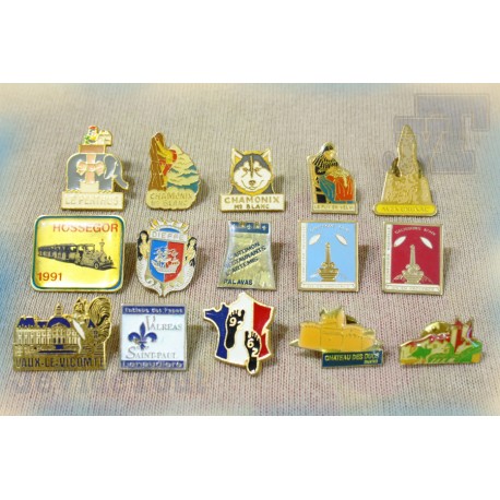 Pin's - Lieux - LOT X15 - Vintage - Rare - Pub 80's 90's