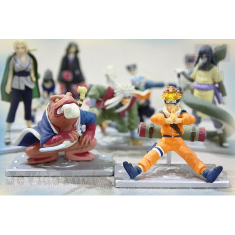 Naruto Shippuden Ninja - LOT X10 - Collection Ningyou Complète - Num 04 - Mini Figure Official - Bandai - Rare