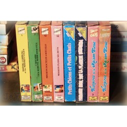 LOT X8 VHS 80/90 - VIEUX DESSIN ANIME RARE - VINTAGE